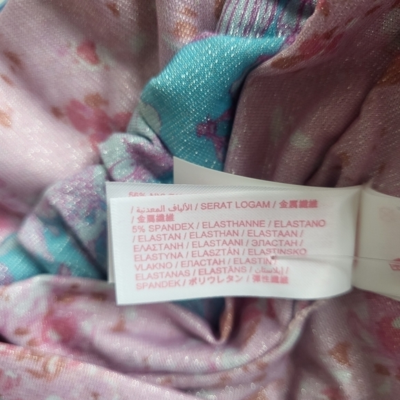 New LoveShackFancy x Hurley Cropped Bomber Jacket Under The Sea NWT Large - Picture 14 of 15